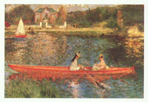 Pierre Renoir Boating on the Seine Sweden oil painting art